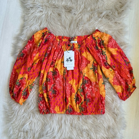 Rachel Zoe Tops - NWT Rachel Zoe Tropical Off Shoulder Blouse